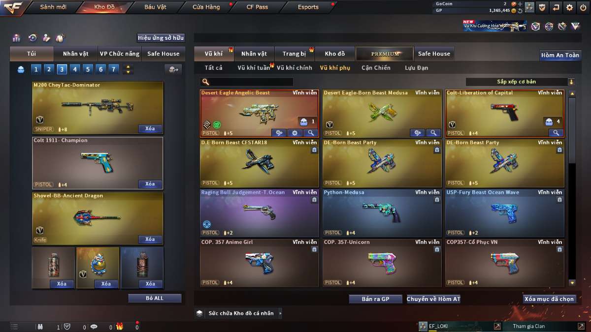 shop acc cf uy tin gia re